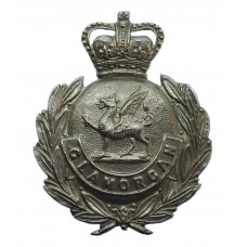 Glamorgan Constabulary Wreath Cap Badge - Queen's Crown