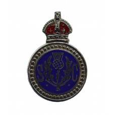 Peebles Special Constabulary Enamelled Lapel Badge - King's Crown