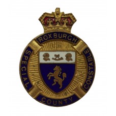 Roxburgh County Special Constable Enamelled Lapel Badge