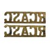 Pair of Royal Canadian Army Service Corps (R.C.A.S.C.) Shoulder Titles