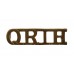 Queen's Royal Irish Hussars (Q.R.I.H.) Shoulder Title