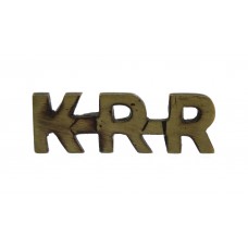 King's Royal Rifle Corps (KRR) Shoulder Title