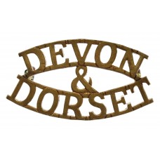 Devonshire & Dorset Regiment (DEVON/&/DORSET) Shoulder Title