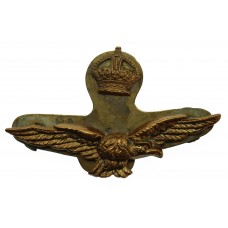 Royal Air Force (R.A.F.) Officer's Field Service Cap Badge - King's Crown