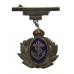  Royal Navy Silver & Enamel Pendant Sweetheart Brooch - King's Crown