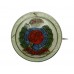 Royal Engineers Sterling Silver & Guilloche Enamel Sweetheart Brooch