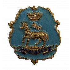 The Queen's (Royal West Surrey) Regiment Enamelled Sweetheart Brooch