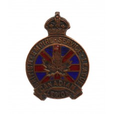 British Empire Service League Canadian Legion Enamelled Lapel Badge