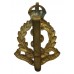 Royal Army Medical Corps (R.A.M.C.) Brass Cap Badge - King's Crown