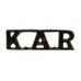 King's African Rifles (K.A.R.) Shoulder Title