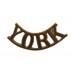 Yorkshire Regiment (YORK) Shoulder Title