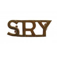 Sherwood Rangers Yeomanry (SRY) Shoulder Title