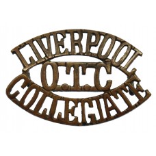 Liverpool College O.T.C. (LIVERPOOL/O.T.C./COLLEGIATE) Shoulder Title