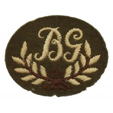  British Army Bren Gunner (B.G.) Cloth Proficiency Arm Badge