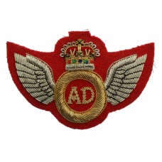 British Army Air Despatch Bullion Wings Badge