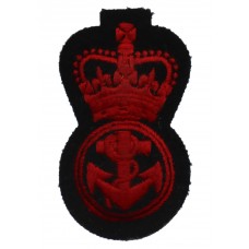Royal Navy Artificer Apprentice Cloth Cap Badge - Queen's Crown
