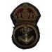 Royal Navy Petty Officer's Bullion Cap Badge - King's Crown