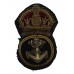 Royal Navy Petty Officer's Bullion Cap Badge - King's Crown