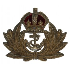 Royal Navy Officer's Metal Beret Badge - King's Crown