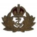 Royal Navy Officer's Metal Beret Badge - King's Crown