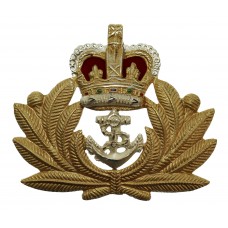 Royal Navy Officer's Metal Beret Badge - King's Crown