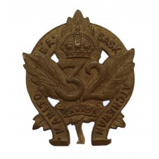 Canadian 32nd Infantry Battalion (Manitoba & Saskatchewan) WW