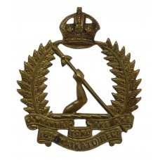 New Zealand 16th (Waikato) Regiment Cap Badge - King's Crown