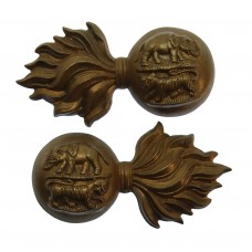 Pair of Royal Dublin Fusiliers Collar Badges