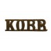 King's Own Royal Regiment Norfolk Yeomanry (K.O.R.R.) Shoulder Title