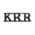 King's Royal Rifle Corps (K.R.R.) Shoulder Title