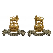 Pair of Royal Army Pay Corps (R.A.P.C.) Officer's Dress Collar Ba