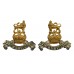 Pair of Royal Army Pay Corps (R.A.P.C.) Officer's Dress Collar Badges - King's Crown