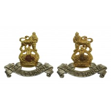 Pair of Royal Army Pay Corps (R.A.P.C.) Collar Badges - King's Crown