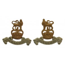 Pair of Royal Army Pay Corps (R.A.P.C.) Bi-Metal Collar Badges - 