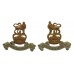 Pair of Royal Army Pay Corps (R.A.P.C.) Bi-Metal Collar Badges - Queen's Crown