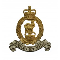 Adjutant General Corps Officer's Dress Collar Badge - Queen's Cro