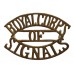 Royal Signals (ROYAL CORPS/ OF/ SIGNALS) Shoulder Title