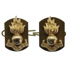 Pair of Royal Engineers Anodised (Staybrite) Collar Badges