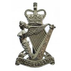 Royal Ulster Rifles Anodised (Staybrite) Cap Badge - Queen's Crow