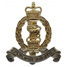 Adjutant General Corps Anodised (Staybrite) Cap Badge - Queen's C