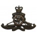 Royal Artillery Officer's Service Dress Cap Badge - Queen's Crown