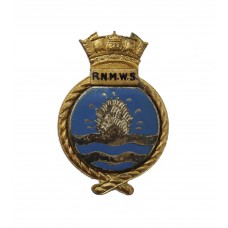 Royal Naval Mine Watching Service (RNMWS) Enamelled Lapel Pin Badge