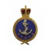 Women's Royal Naval Volunteer Reserve (WRNVR) Enamelled Lapel Badge - Queen's Crown