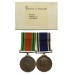 WW2 Defence Medal and EIIR Police Long Service & Good Conduct Medal Pair - Const. Robert V. Goulding, Great Western Railway Police