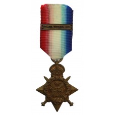  WW1 1914 Mons Star - Pte. W.J. Peacock, 18th Hussars - K.I.A. 9/