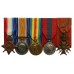 WW1 1914-15 Star Trio, Imperial Service Medal & Belgian Croix de Guerre (with Palm) - 2.Cpl. T.H. Ansell, Royal Engineers