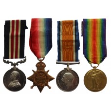 WW1 Military Medal, 1914 Mons Star, British War Medal and Victory Medal Group of Four - Bandsman (Later L.Cpl) G. Williams, 2nd Bn. Welsh Regiment - K.I.A. 21/8/16