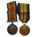 WW1 British War & Victory Medal Pair - Pte. J. Rodgers, West Yorkshire Regiment