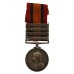 Queen's South Africa Medal (Clasps - Cape Colony, Orange Free State, Johannesburg, Diamond Hill) - Pte. E. Caswell, 6th Dragoons