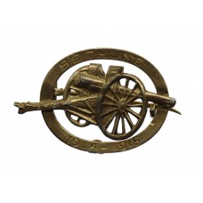 WW1 Bethune 1914-15 Heavy Artillery 75 Gun Gold Plated Sweetheart Brooch